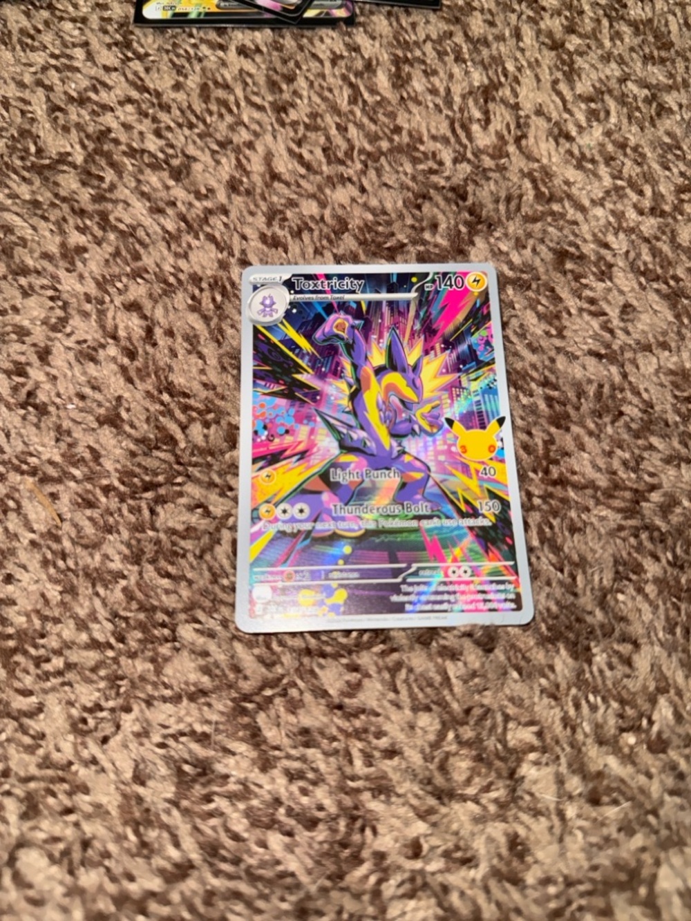 Toxtricity 134/128 ME: 30th Celebration Illustration Rare Pokemon